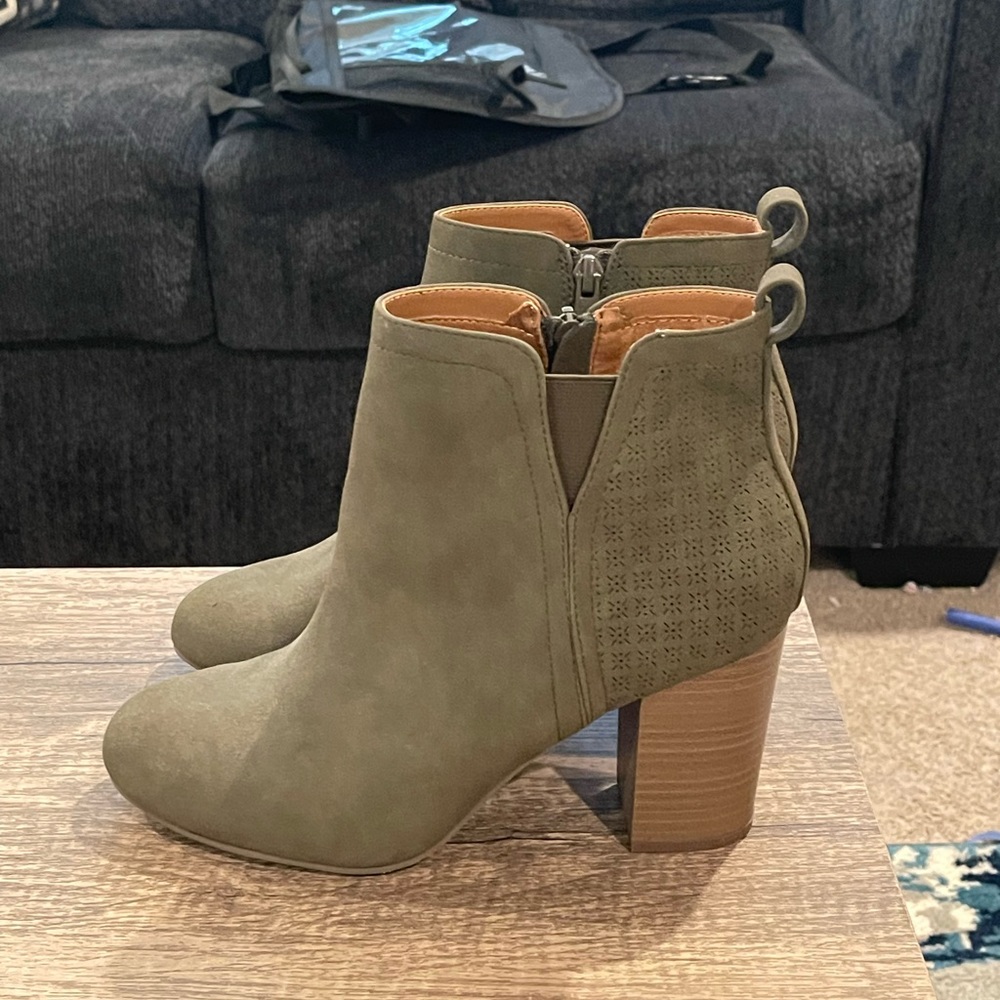 Torrid Olive Green Heeled Boots